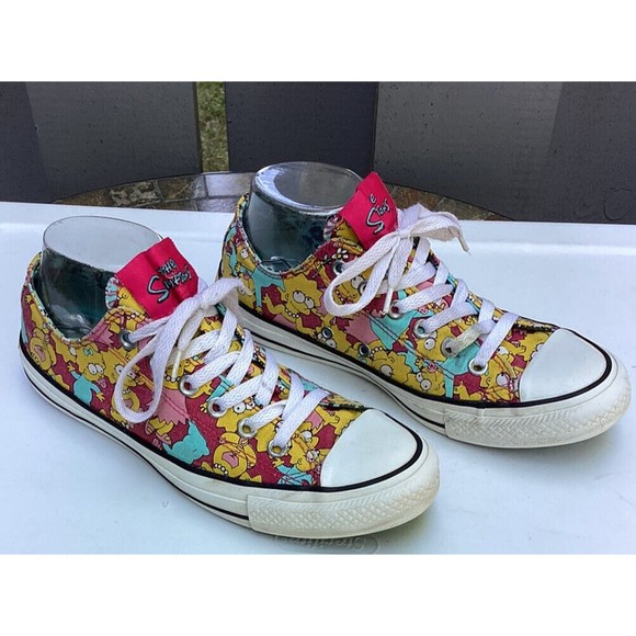 The Simpsons x Converse Maggie Lisa Ox Sneaker Shoes Sz Women 8 Men 6 Unisex - Picture 3 of 14